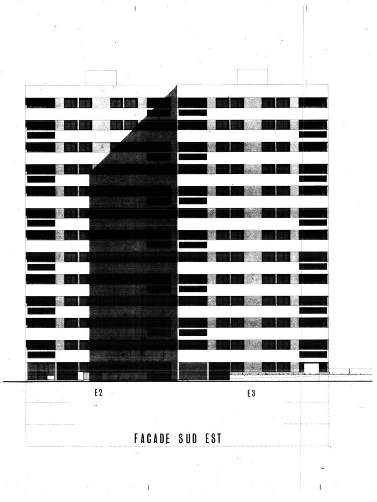 Existant : Deux tours identiques accolées