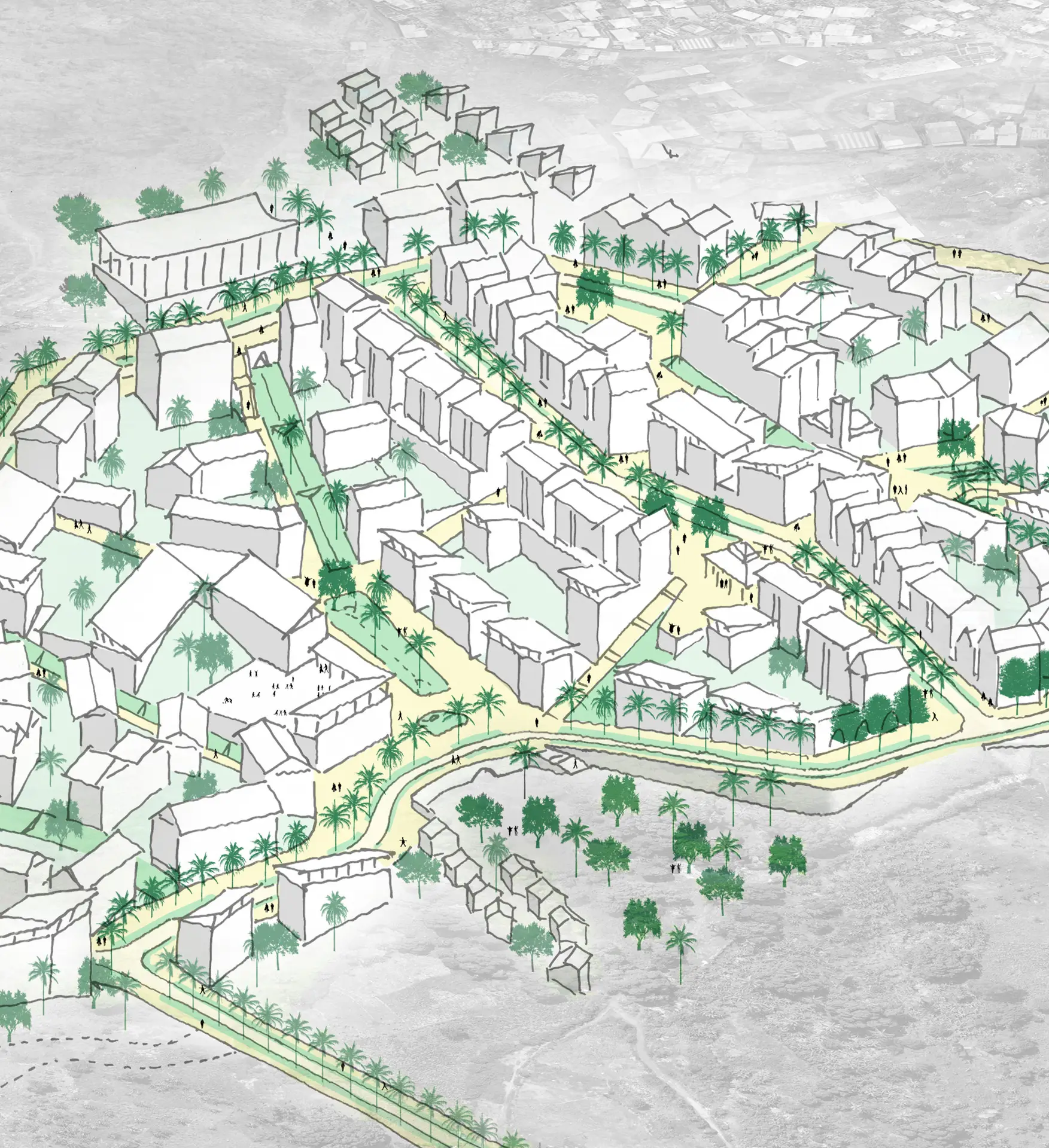 Aménagement des espaces publics pour le projet de renouvellement urbain du quartier Mavadzani Mouinajou