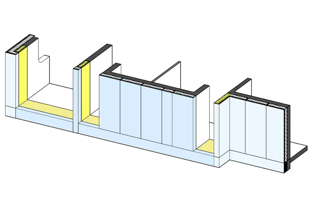 Vêture en parement béton et composite